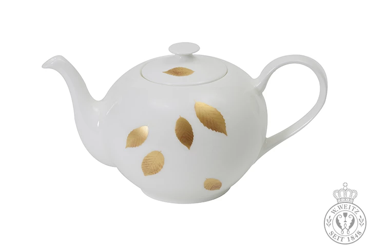 Teekannen Dibbern Gold Leaf Teekanne Rund 1,30ltr. 1 Teekannen Dibbern Gold Leaf Teekanne Rund 1,30ltr.