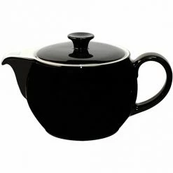 Teekannen Dibbern Solid Color Schwarz Teekanne 1,10ltr.