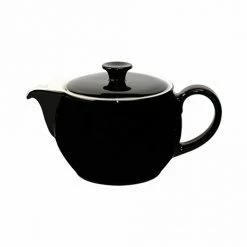 Teekannen Dibbern Solid Color Schwarz Teekanne 0,80ltr.