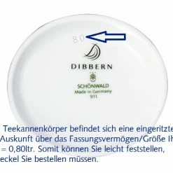 Teekannen Dibbern Solid Color Paprika Deckel Für Teekanne 0,80ltr. -Zetzsche Geschäft IMG100089567 17074