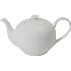 Teekannen Dibbern Bone China Weiß Classic Teekanne Rund 0,90ltr.
