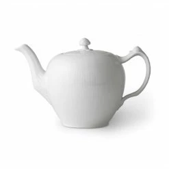 Teekannen Royal Copenhagen Weiß Gerippt Teekanne 1,0ltr. 2408141