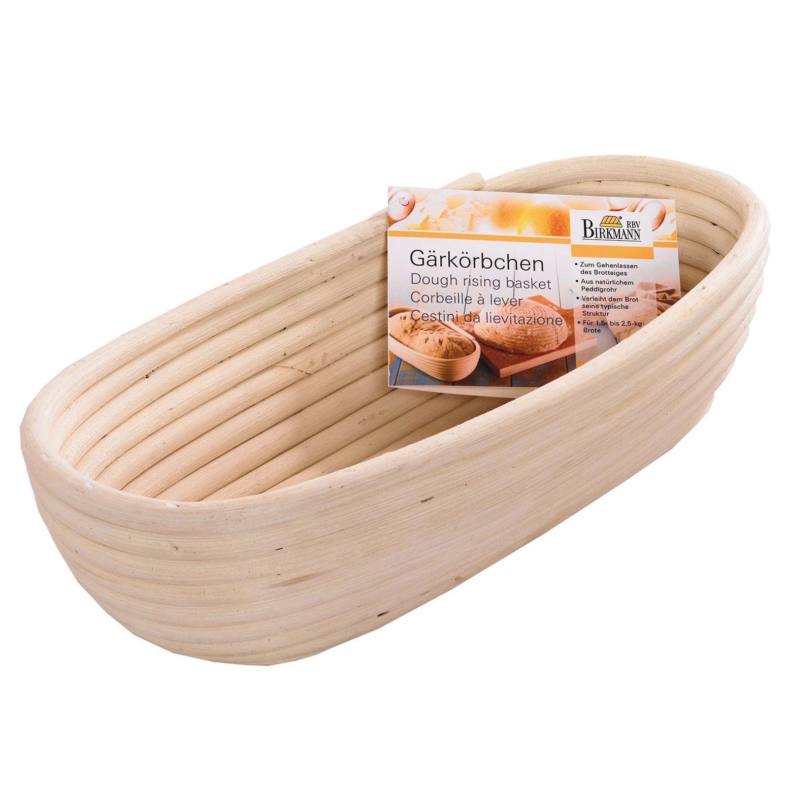 Brotbackzubehör RBV Birkmann Laib & Seele Gärkörbchen Länglich Klein 30,5x14cm 1 Brotbackzubehör RBV Birkmann Laib & Seele Gärkörbchen Länglich Klein 30,5x14cm