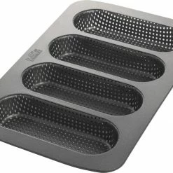 Brotbackzubehör RBV Birkmann Laib & Seele Mini-Baguetteblech Für 4 Stück