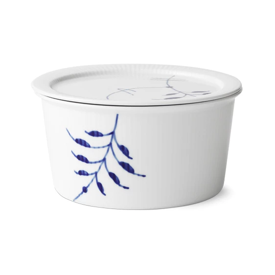 Royal Copenhagen Mega Blau Gerippt Ofenform Mit Deckel 1,00ltr. Rund Mittel 2 Royal Copenhagen Mega Blau Gerippt Ofenform Mit Deckel 1,00ltr. Rund Mittel – Bild 2