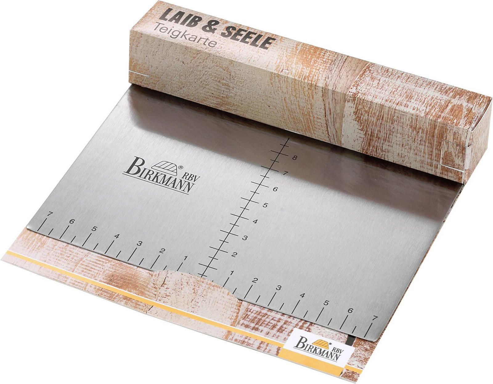 Brotbackzubehör RBV Birkmann Laib & Seele Teigkarte 15x11,5cm Edelstahl 2 Brotbackzubehör RBV Birkmann Laib & Seele Teigkarte 15x11,5cm Edelstahl – Bild 2