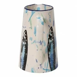 Vista Portuguese Wet Painting Krug L 22cm Konisch Fische -Zetzsche Geschäft IMG100138272 44660