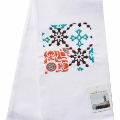 Küchentextilien Vista Portuguese Geschirrtuch Mosaic New Coral 50x70cm