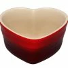 Le Creuset Herzförmchen Kirschrot 10x11cm