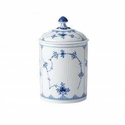 Vorratsdosen Royal Copenhagen Musselmalet Gerippt Dose Mit Deckel 16cm -Zetzsche Geschäft IMG100140823 35608