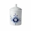 Royal Copenhagen Mega Blau Gerippt Dose Mit Deckel 16cm
