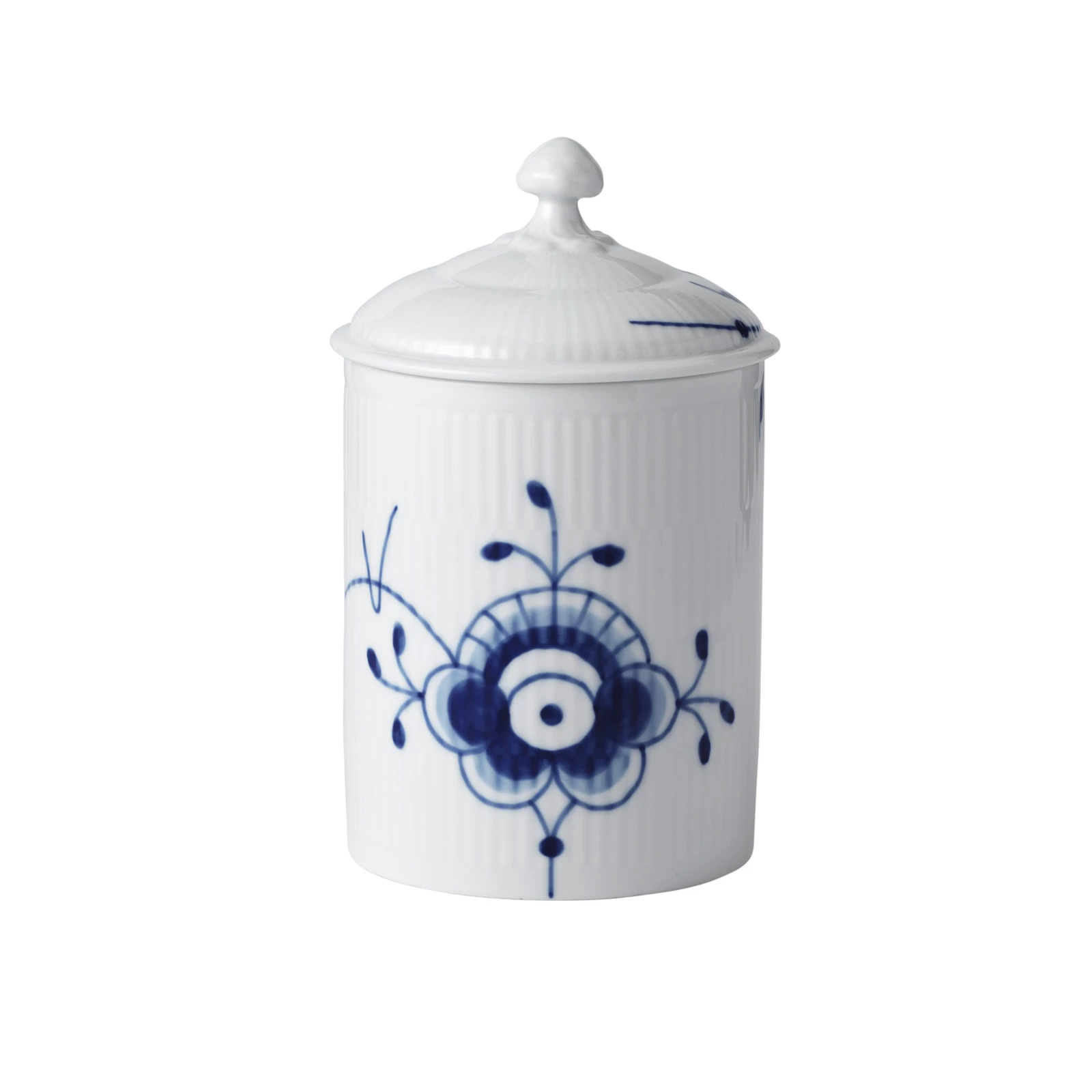 Royal Copenhagen Mega Blau Gerippt Dose Mit Deckel 16cm 1 Royal Copenhagen Mega Blau Gerippt Dose Mit Deckel 16cm