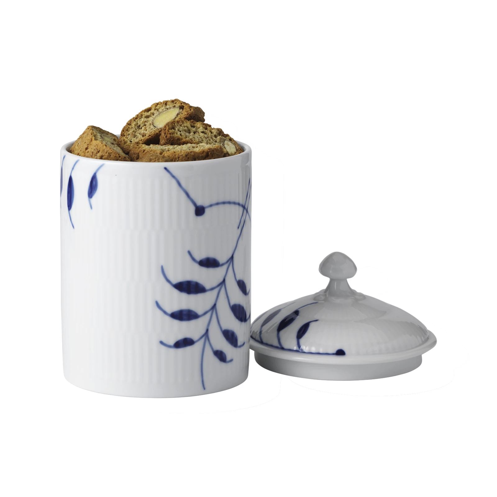 Royal Copenhagen Mega Blau Gerippt Dose Mit Deckel 16cm 3 Royal Copenhagen Mega Blau Gerippt Dose Mit Deckel 16cm – Bild 3