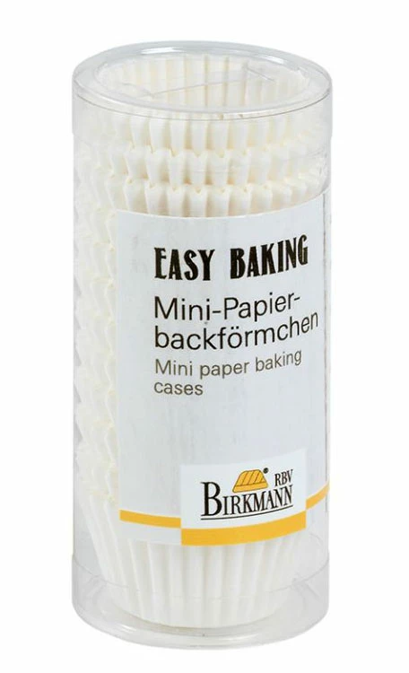 Noch Mehr Backzubehör RBV Birkmann Easy Baking Mini-Muffin-Papierbackförmchen Ø4,5 Weiß 1 Noch Mehr Backzubehör RBV Birkmann Easy Baking Mini-Muffin-Papierbackförmchen Ø4,5 Weiß