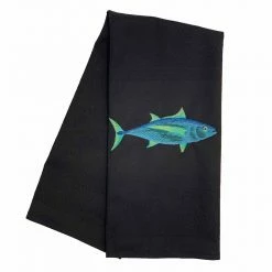 Küchentextilien Vista Portuguese Geschirrtuch Schwarz Tunafish 50x70cm