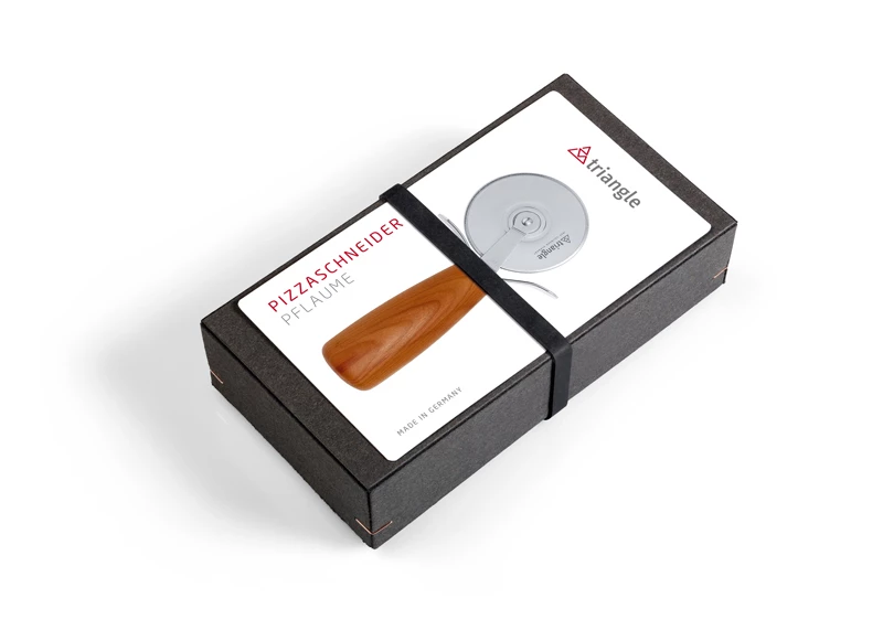 Triangle Solingen Soul Pizzaschneider 7cm Pflaumenholz I.K. 3 Triangle Solingen Soul Pizzaschneider 7cm Pflaumenholz I.K. – Bild 3