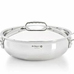 De Buyer Edelstahlpfannen De Buyer Affinity Bratentopf Konisch M. D. 28cm Edelstahl