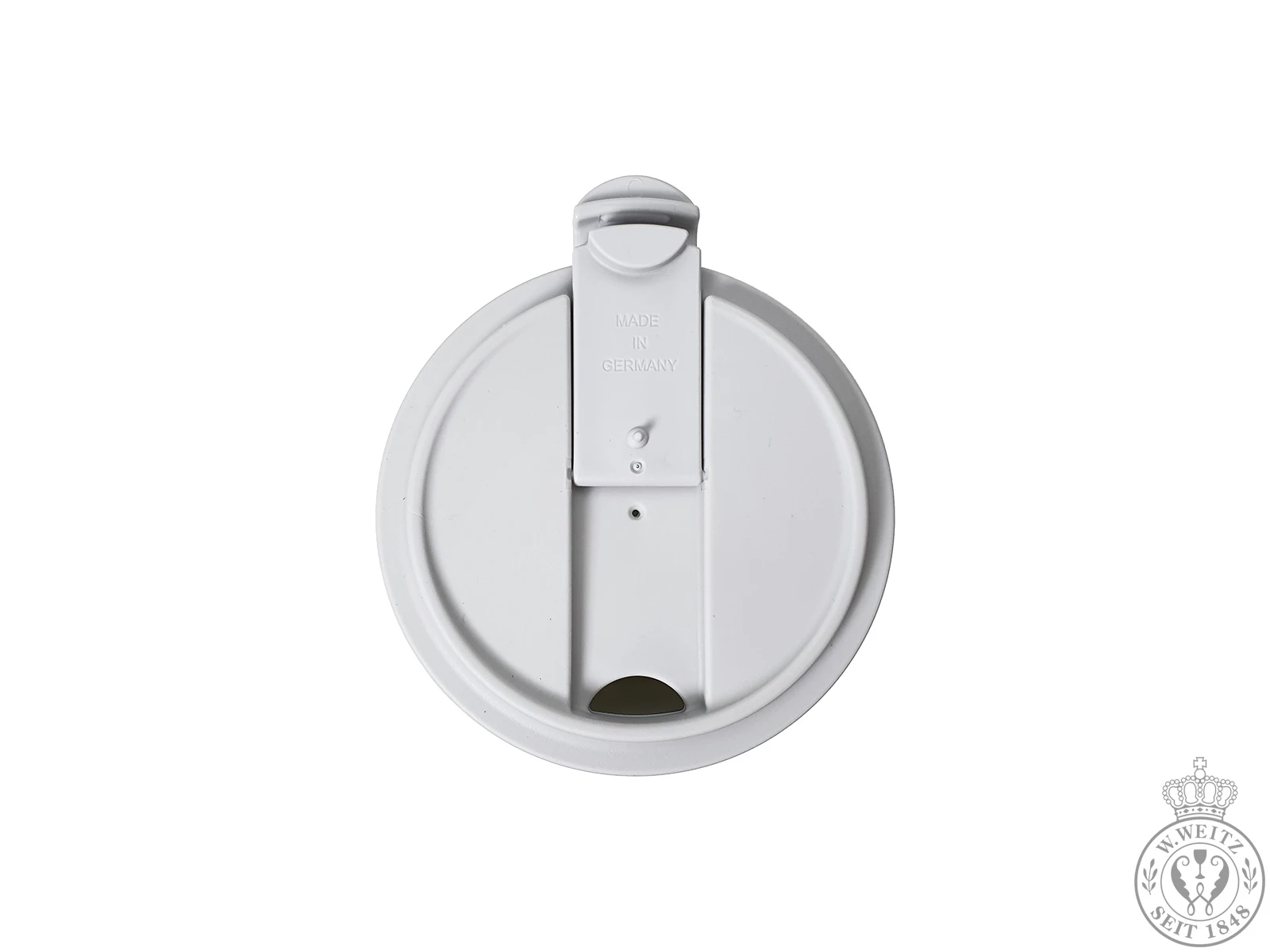 Porzellanbecher Dibbern Bone China Weiß Coffee-To-Go Becher Mit Taupe Farbener Lederbanderole 2 Porzellanbecher Dibbern Bone China Weiß Coffee-To-Go Becher Mit Taupe Farbener Lederbanderole – Bild 2