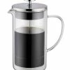 Weis French Press 1,00ltr. Doppelwandig Edelstahl/Glas
