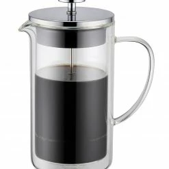 Weis French Press 1,00ltr. Doppelwandig Edelstahl/Glas