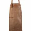Grillen Crafted Leather Rustic Leather Schürze Grau - Hellbraun