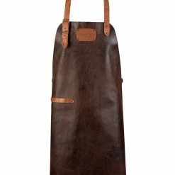 Grillen Crafted Leather Rustic Leather Schürze Braun