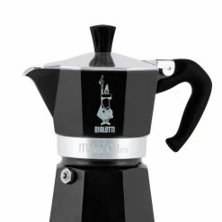 Bialetti Italien Moka Express Color Espressokocher Black 3 Tassen