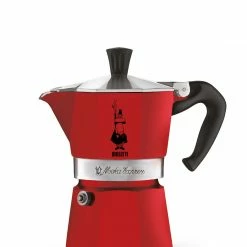 Bialetti Italien Moka Express Color Espressokocher Red 3 Tassen