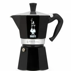 Bialetti Italien Moka Express Color Espressokocher Black 6 Tassen