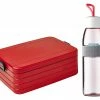 Mepal Jubiläums-Lunchset Unterwegs Nordic Red 2tlg. Lunchbox + Trinkflasche