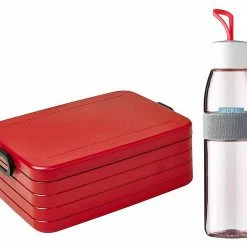 Mepal Jubiläums-Lunchset Unterwegs Nordic Red 2tlg. Lunchbox + Trinkflasche