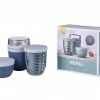 Lunchpots Mepal Jubiläums-Set Pot-Range Ellipse Nordic Denim 3tlg.
