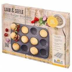 Brotbackzubehör RBV Birkmann Laib & Seele Mini-Burger Brötchen Blech 12-fach 7 Brotbackzubehör RBV Birkmann Laib & Seele Mini-Burger Brötchen Blech 12-fach -Zetzsche Geschäft IMG100150329 41110
