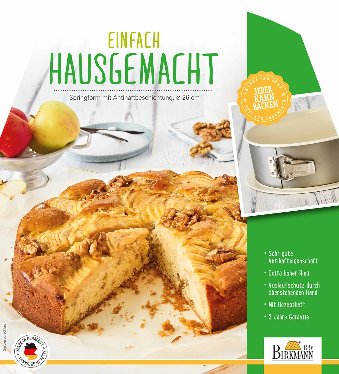 Springformen RBV Birkmann Einfach Hausgemacht Springform 1 Boden 26cm 3 Springformen RBV Birkmann Einfach Hausgemacht Springform 1 Boden 26cm – Bild 3