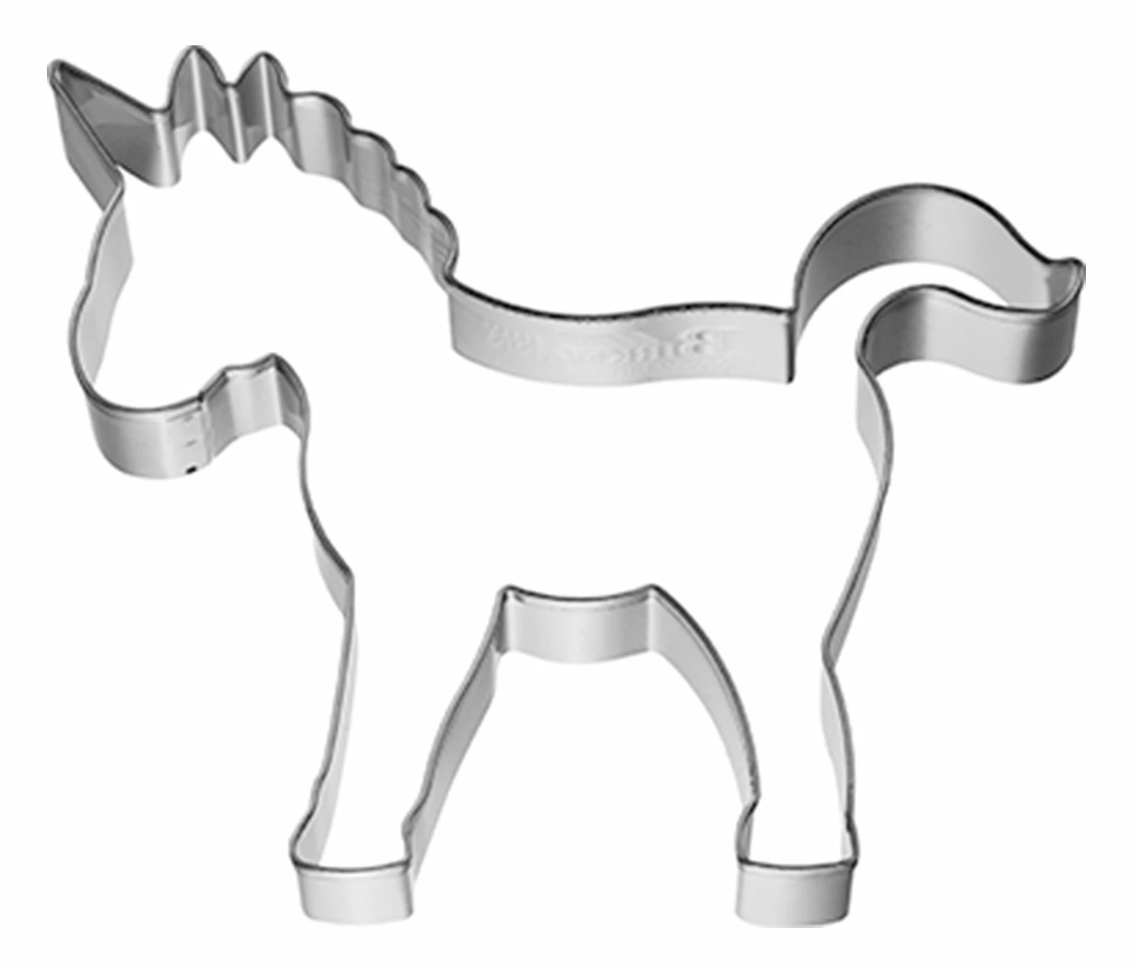 Keksausstecher RBV Birkmann Ausstecher Einhorn 10,0cm Edelstahl 1 Keksausstecher RBV Birkmann Ausstecher Einhorn 10,0cm Edelstahl