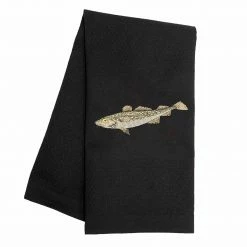 Küchentextilien Vista Portuguese Geschirrtuch Schwarz Cod/ Dorsch 50x70cm