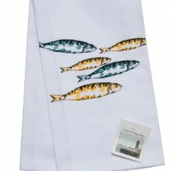 Küchentextilien Vista Portuguese Geschirrtuch Fische Yellow/ Green 50x70cm