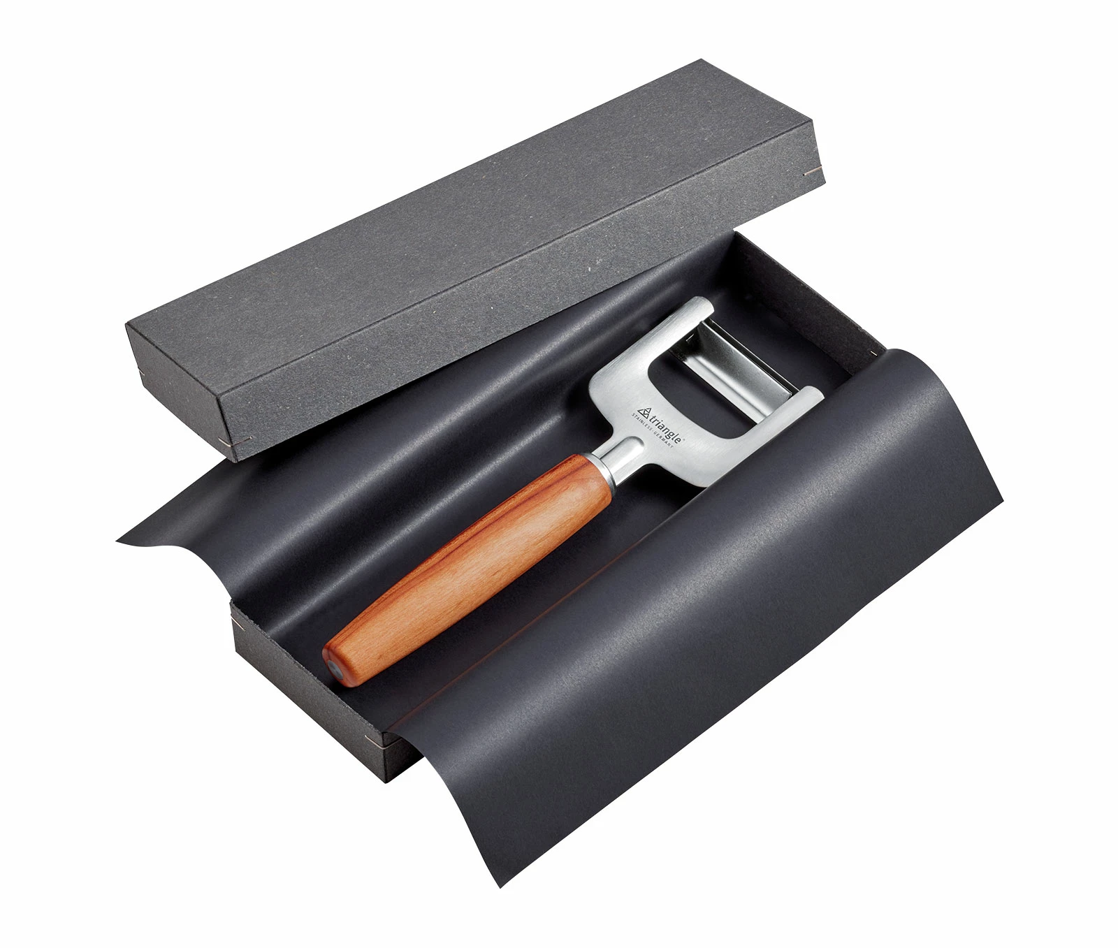 Triangle Solingen Sense Julienneschneider Pflaumenholz 2 Triangle Solingen Sense Julienneschneider Pflaumenholz – Bild 2