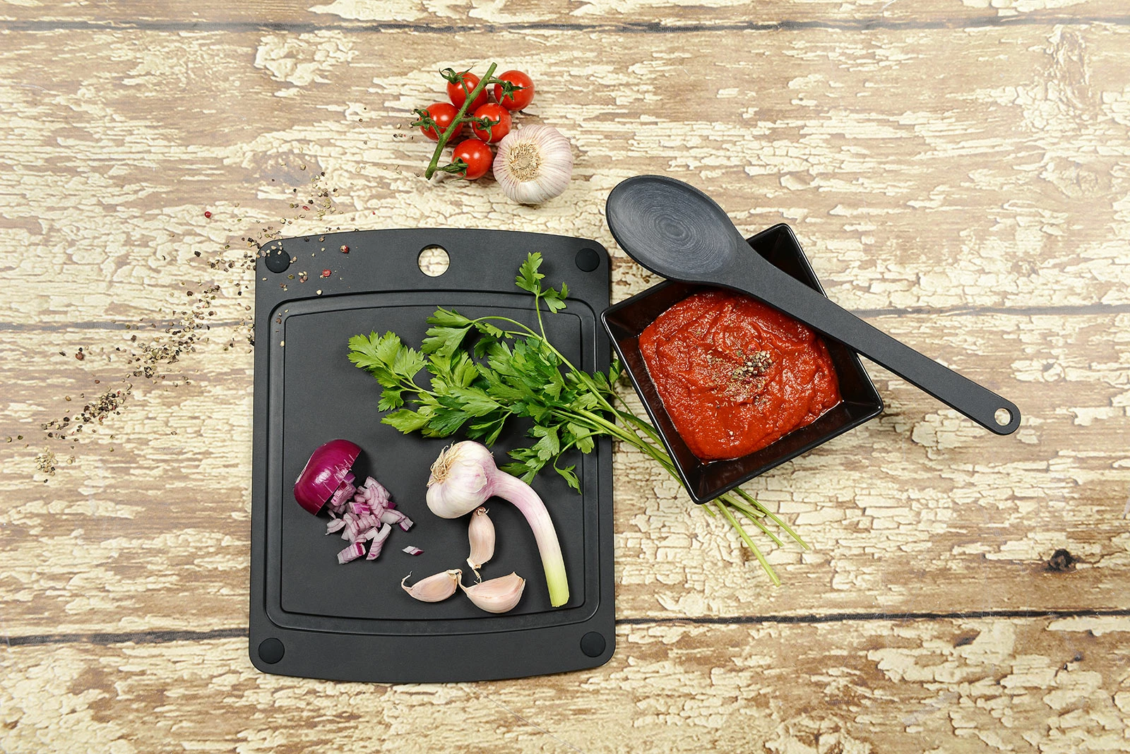 Schneidebretter Jade Gourmet Gripper Schneidebrett Schwarz 29,8x23,5cm 2 Schneidebretter Jade Gourmet Gripper Schneidebrett Schwarz 29,8x23,5cm – Bild 2