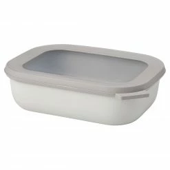 Vorratsdosen Mepal Cirqula Multi Bowl 1,00ltr. Nordic White Eckig