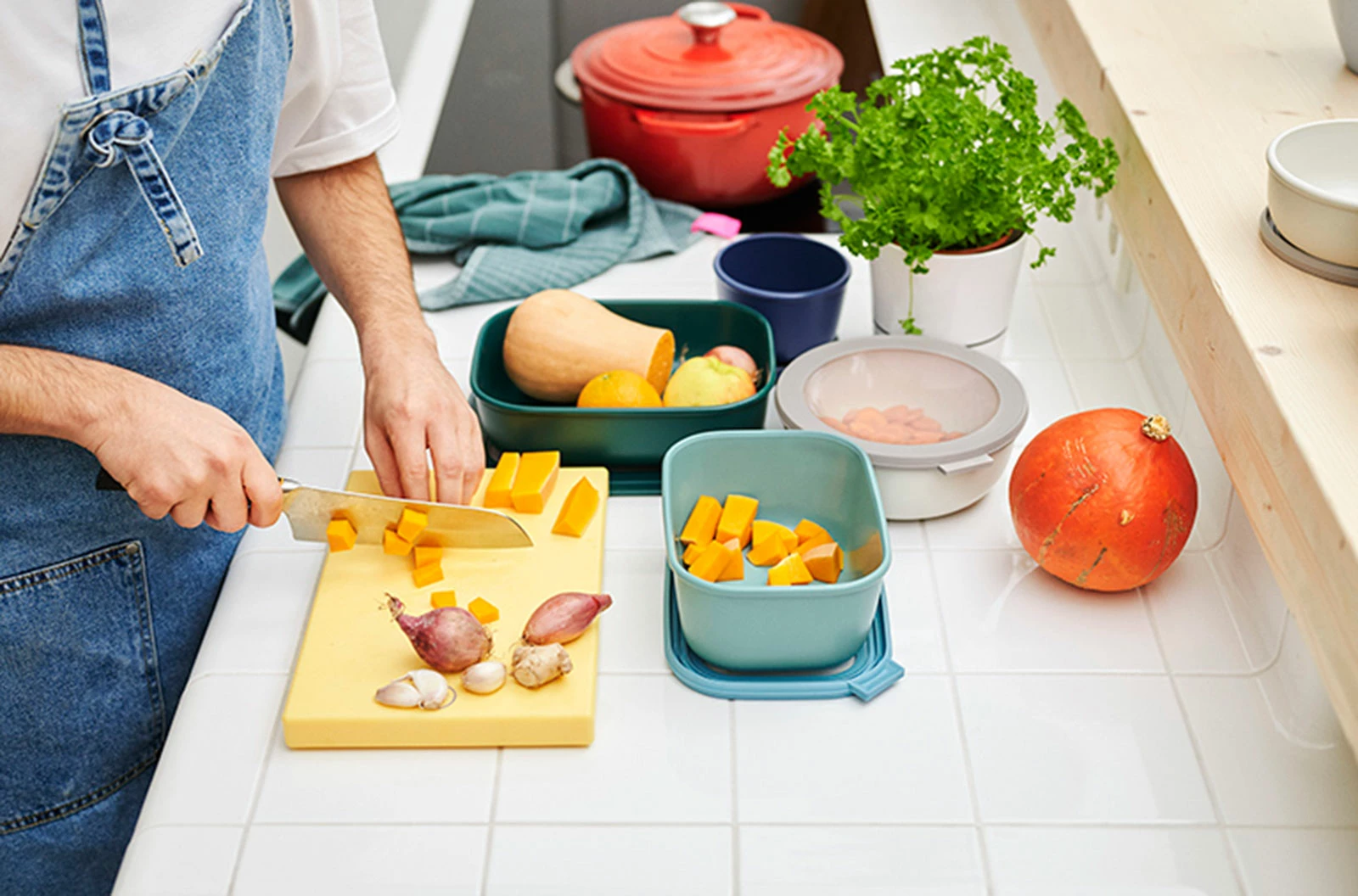 Vorratsdosen Mepal Cirqula Multi Bowl 2,00ltr. Nordic Blue Eckig 3 Vorratsdosen Mepal Cirqula Multi Bowl 2,00ltr. Nordic Blue Eckig – Bild 3