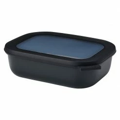 Vorratsdosen Mepal Cirqula Multi Bowl 1,00ltr. Nordic Black Eckig
