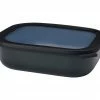 Vorratsdosen Mepal Cirqula Multi Bowl 2,00ltr. Nordic Black Eckig