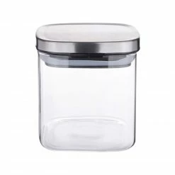 Vorratsdosen WEITZ Vorratsdose 0,60ltr. Rechteckig Glas/Edelstahl Kollektion WEITZ