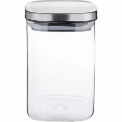 Vorratsdosen WEITZ Vorratsdose 1,00ltr. Rechteckig Glas/Edelstahl Kollektion WEITZ