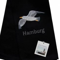 Küchentextilien Vista Portuguese Geschirrtuch Schwarz Möve / Hamburg 50x70cm