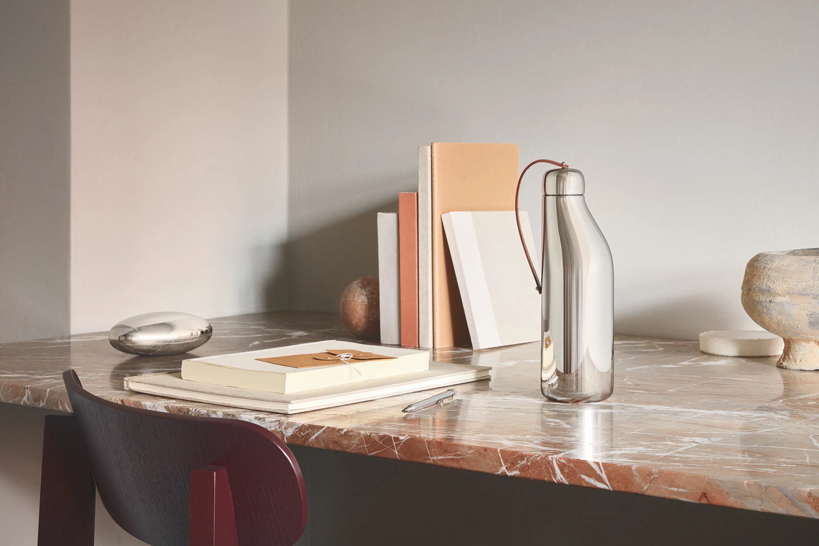 Georg Jensen Trinkflaschen Georg Jensen Sky Trinkflasche 0,50ltr. Edelstahl 2 Georg Jensen Trinkflaschen Georg Jensen Sky Trinkflasche 0,50ltr. Edelstahl – Bild 2