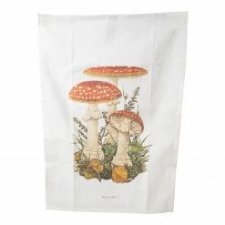 Küchentextilien Atelier GuidoEW Geschirrtuch Fliegenpilz 43x63cm Leinen Bedruckt