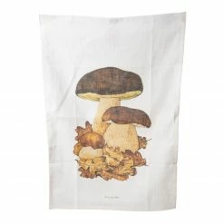 Küchentextilien Atelier GuidoEW Geschirrtuch Steinpilz 43x63cm Leinen Bedruckt