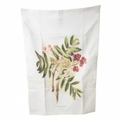 Küchentextilien Atelier GuidoEW Geschirrtuch Eberesche 43x63cm Leinen Bedruckt